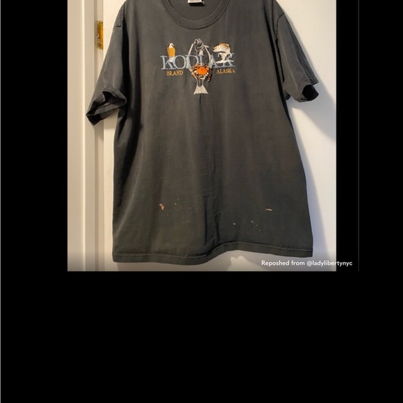 ☀️Kodak Island Alaska tee XL distressed - Picture 4 of 5